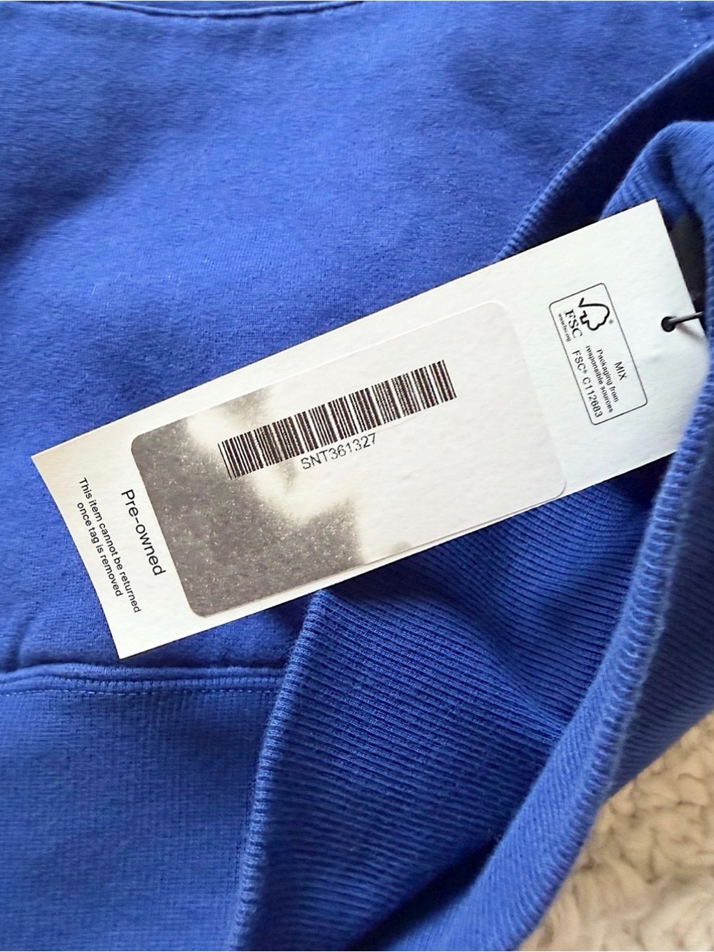 Saint Laurent YSL color logo oversized hoodie sweatshirt XS - Picture 8 of 10